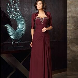Sweetheart Beading Sleeveless Long dress